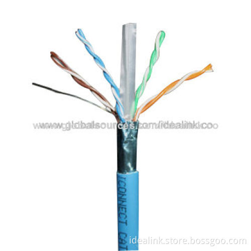 CAT6 FTP Network Cable, 23AWG Diameter with CU Conductor, Passed Fluke Test